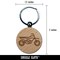 Dirt Bike Off-road Motorcycle Vehicle Engraved Wood Round Keychain Tag Charm